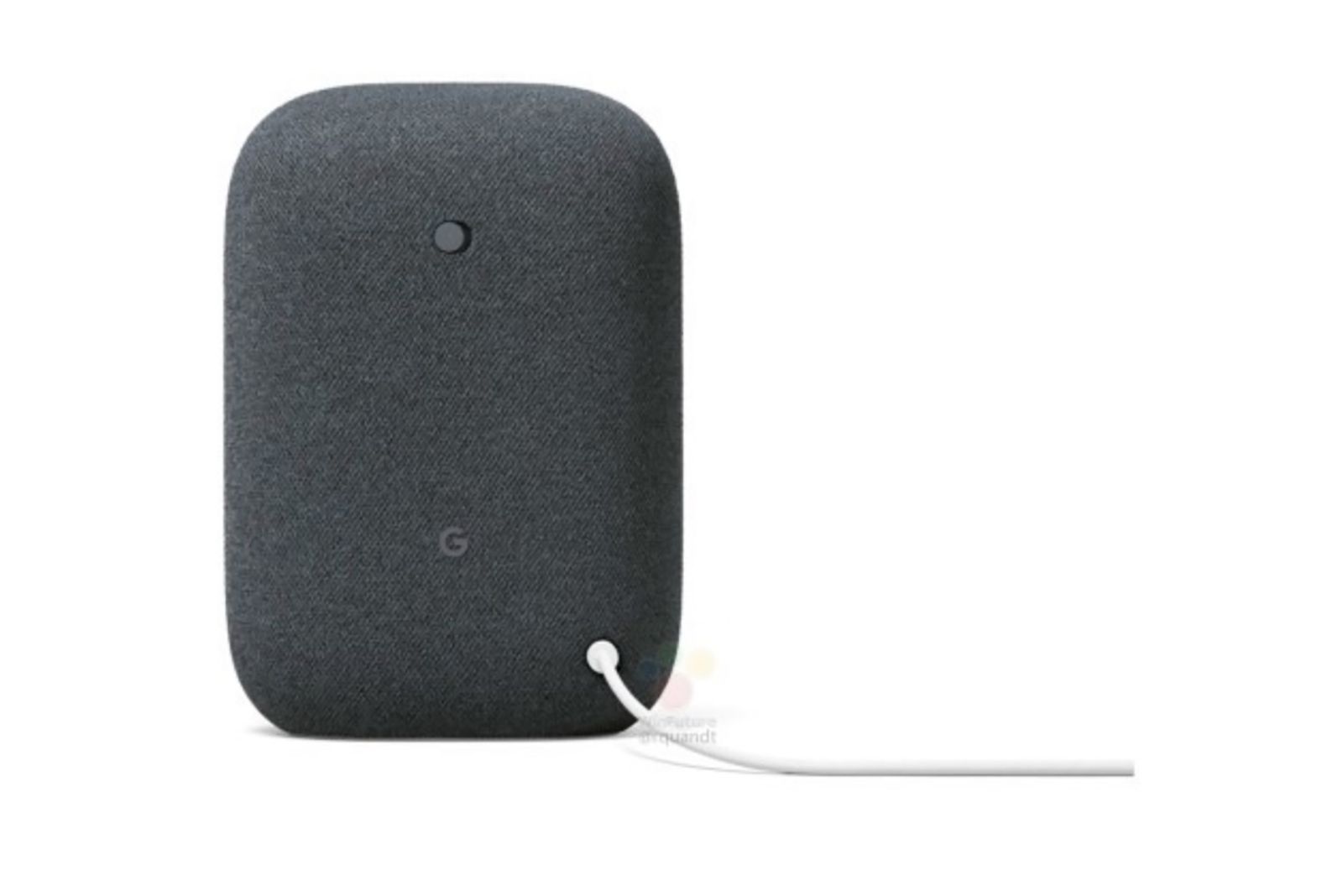 Google's next smart speaker, the 100 Nest Audio, pictured in new leak photo 2