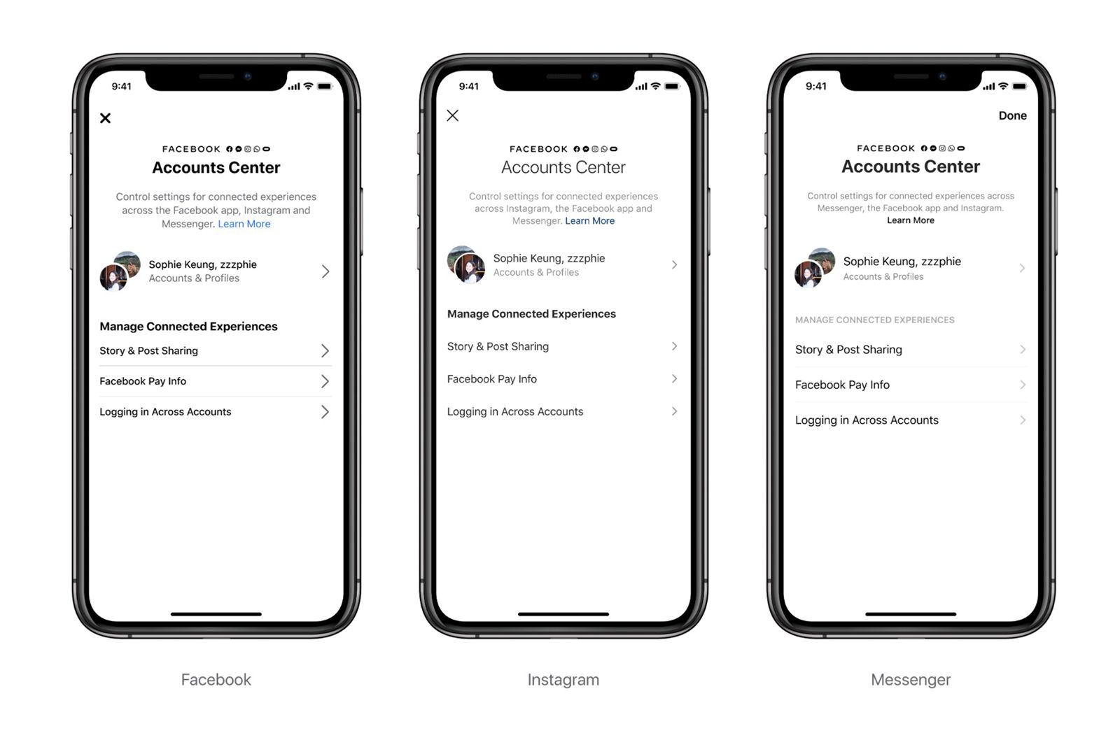 How Accounts Center unifies your Facebook, Instagram, and Messenger experience photo 2