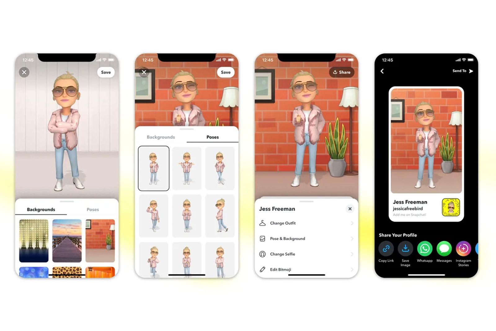 How to add a 3D Bitmoji avatar to your Snapchat profile photo 1