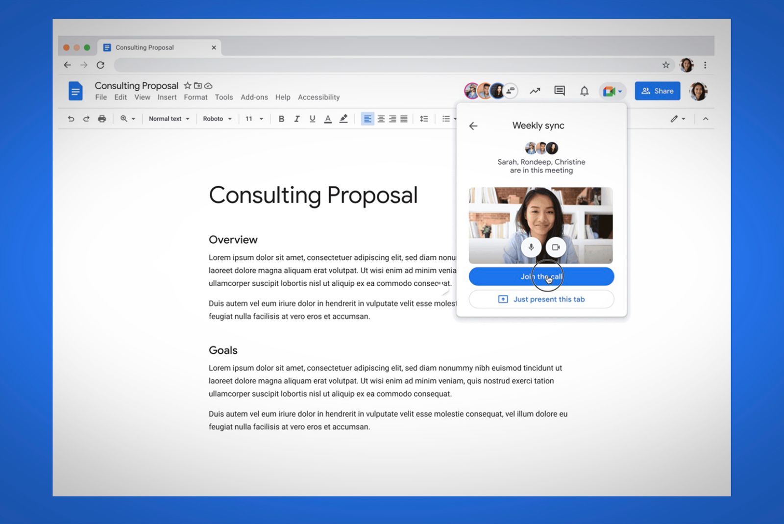 How to join or start a Google Meet call from Docs, Sheets, and Slides photo 3