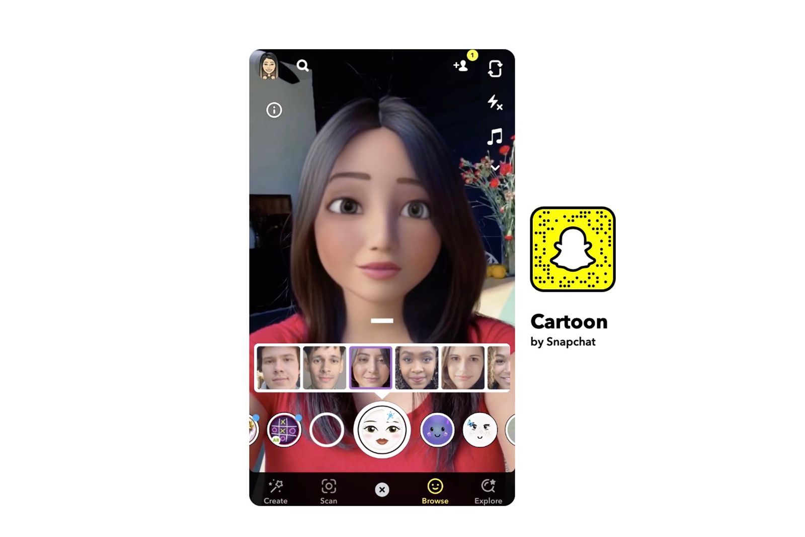 How to use Snapchat's cartoon filters: Turn yourself into a Disney character photo 2