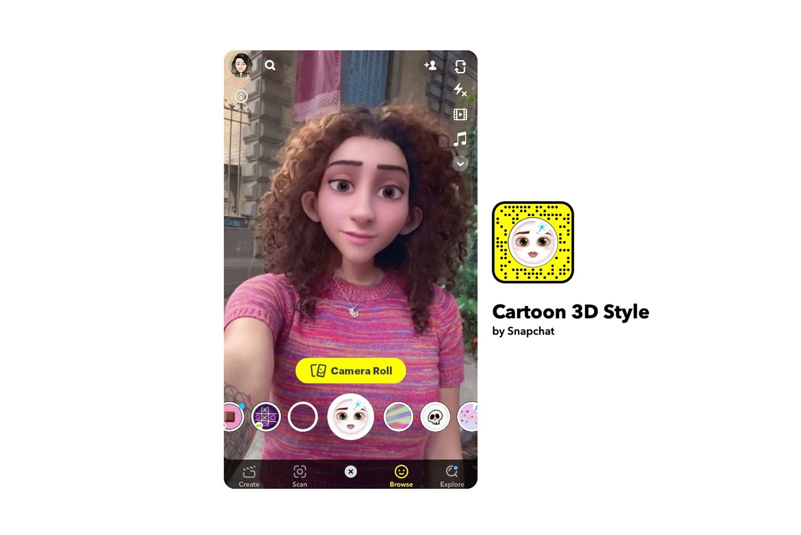 Snapchat Cartoon Lens: How to send a snap with the cartoon lens on Snapchat