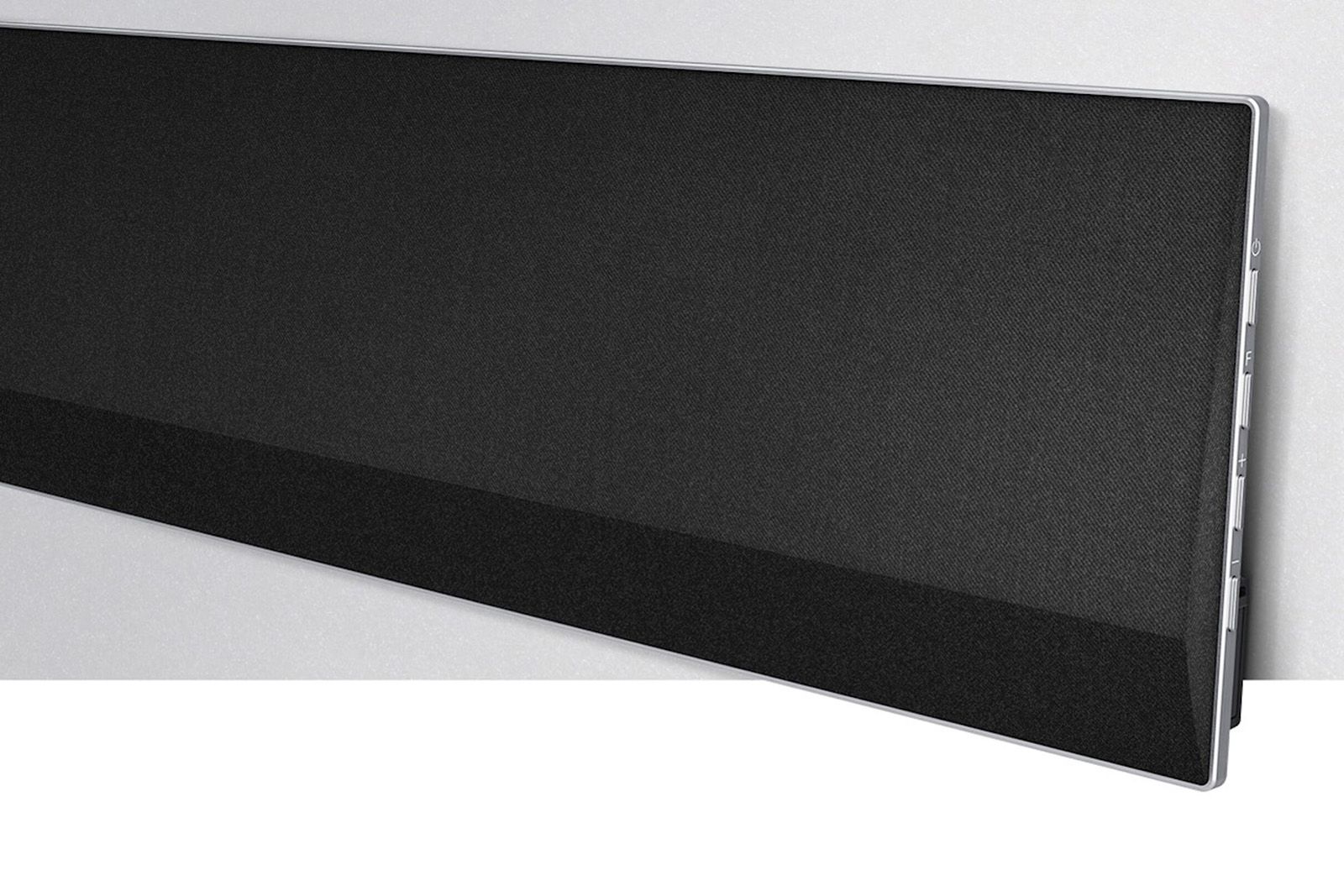 LG GX soundbar sits flush to wall to match Gallery OLED TVs photo 2