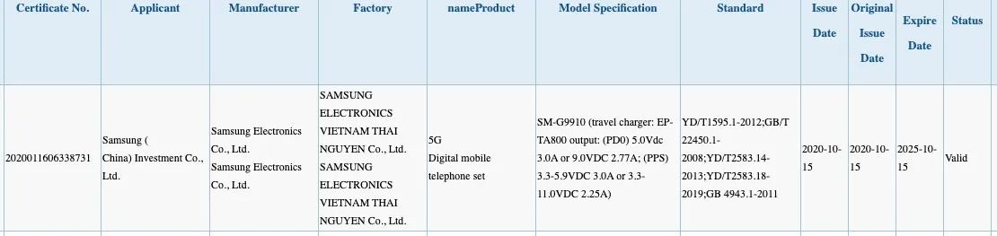 Samsung Galaxy S21 will reportedly come with 25W fast charger in the box photo 2