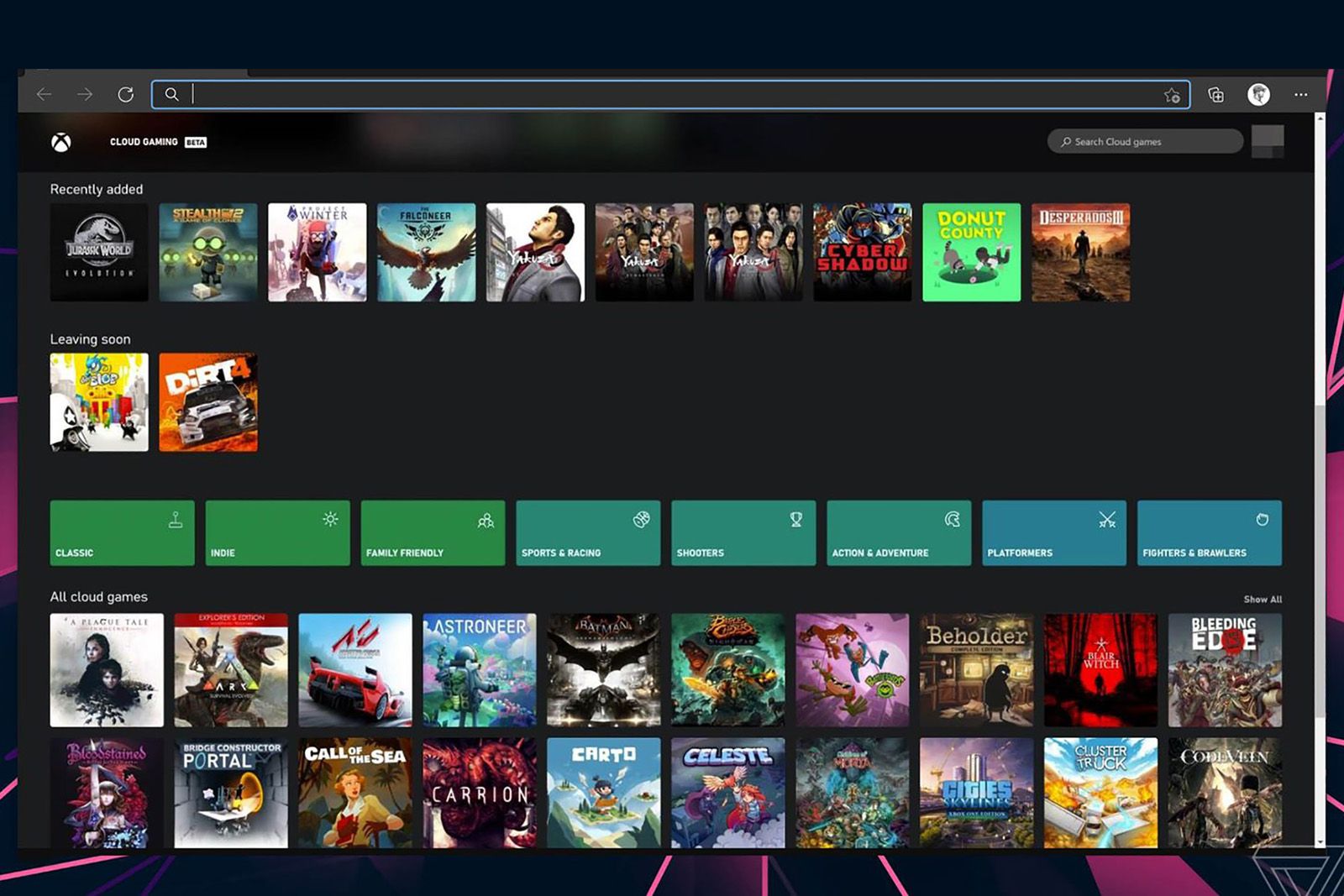 This is what Xbox xCloud looks like in a browser photo 1
