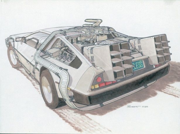 these back to the future ii concept drawings give an interesting view of 2015 image 1