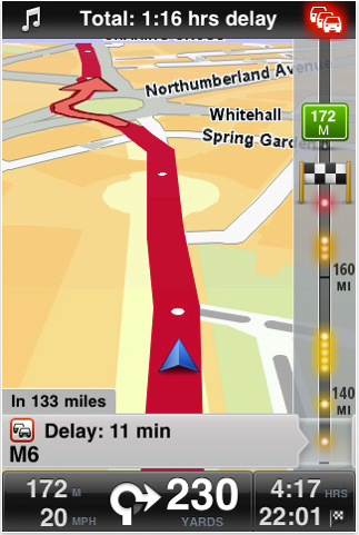 exclusive tomtom v1 4 first to bring multitasking navigation to ios 4 image 1