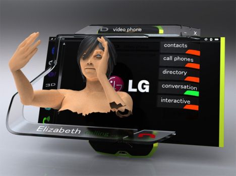 lg shows off glasses free 3d mobile phone screen image 1