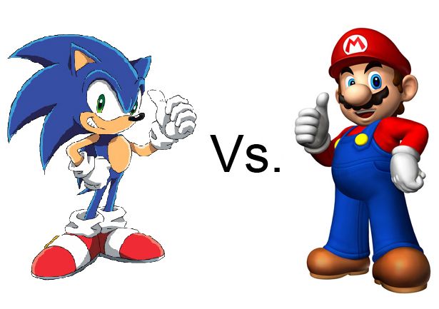 Mario and sonic at the London 2013 games *i think that's what it's called*