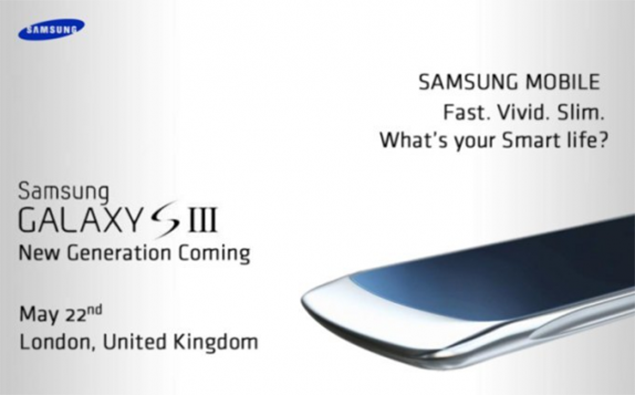 samsung galaxy s iii appears in leaked invite  image 1