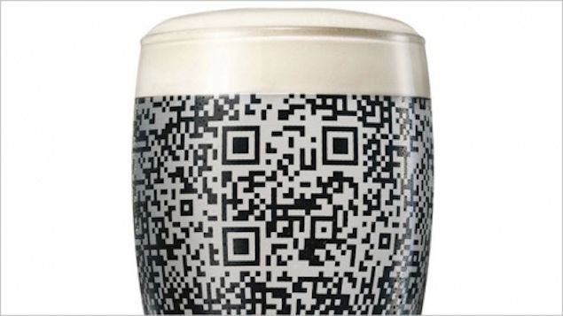 pint of guinness reveals scannable qr code image 1