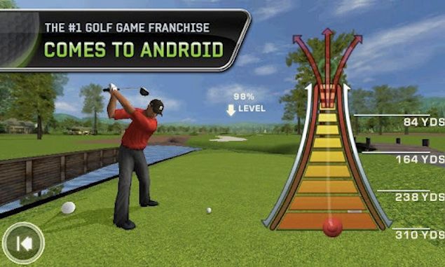 tiger woods pga tour 12 swings on to android image 1