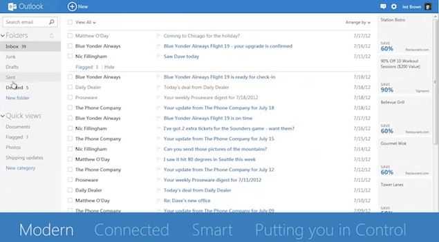 hotmail becomes outlook com as microsoft revamps email platform with cleaner interface and social network integration image 1