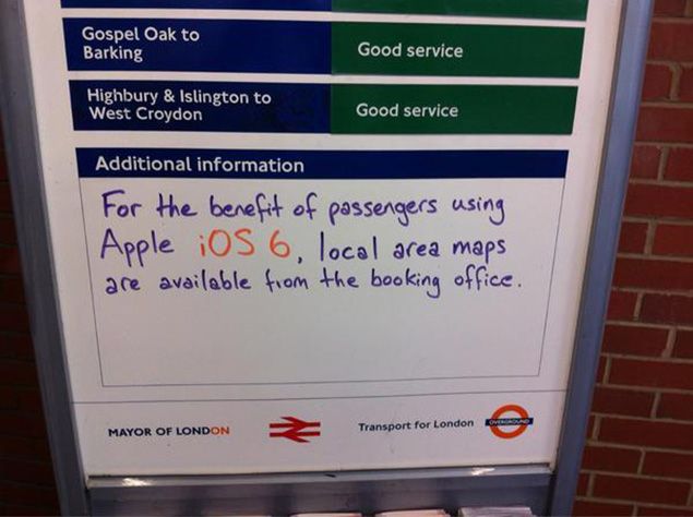 apple maps gate london s hackney wick station staff see the funny side image 1