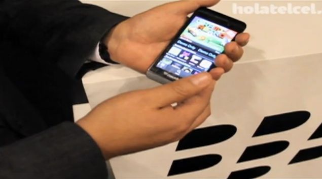 blackberry 10 l series given video demonstration by rim employee video  image 1