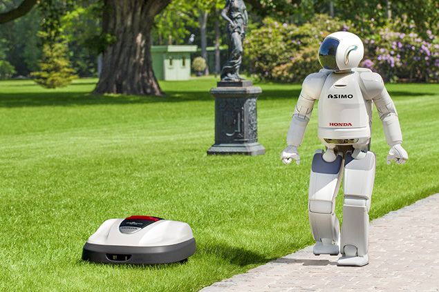 asimo creator honda releases first commercial robotic product in the shape of miimo lawnmower image 1