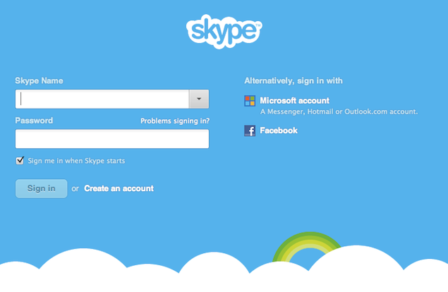 skype 6 0 update arrives now log in through your microsoft and facebook accounts image 1