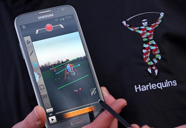 samsung teams with rugby union champs harlequins for galaxy note 2 training image 1