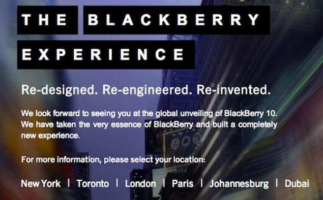 blackberry 10 global launch invites go out as leak implies vodafone stock from day one image 1