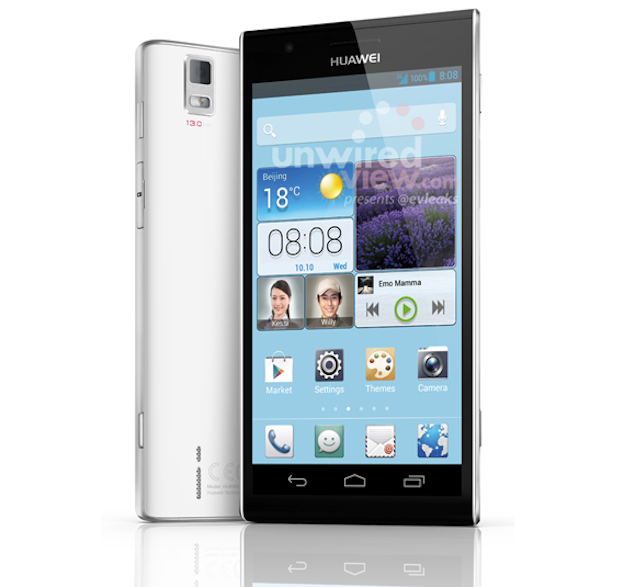 huawei ascend p2 press shot leaks ahead of alleged mwc announcement image 1