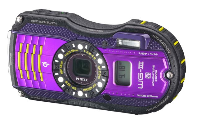 pentax wg 3 gps features qi wireless charging second display is adventure proof image 1
