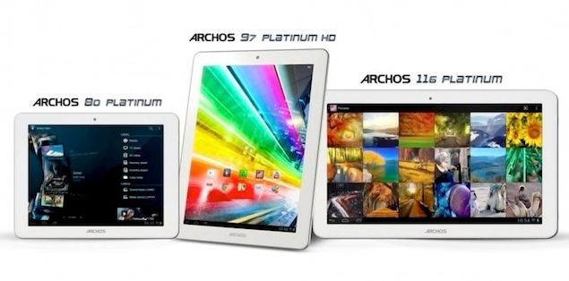 archos unveils three quad core platinum tablets 8 inch 9 7 inch 11 6 inch image 1