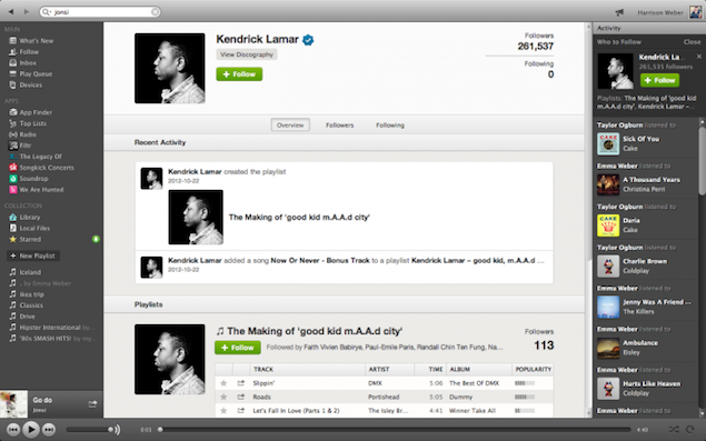 spotify revamps social features with the ability to follow other users image 1