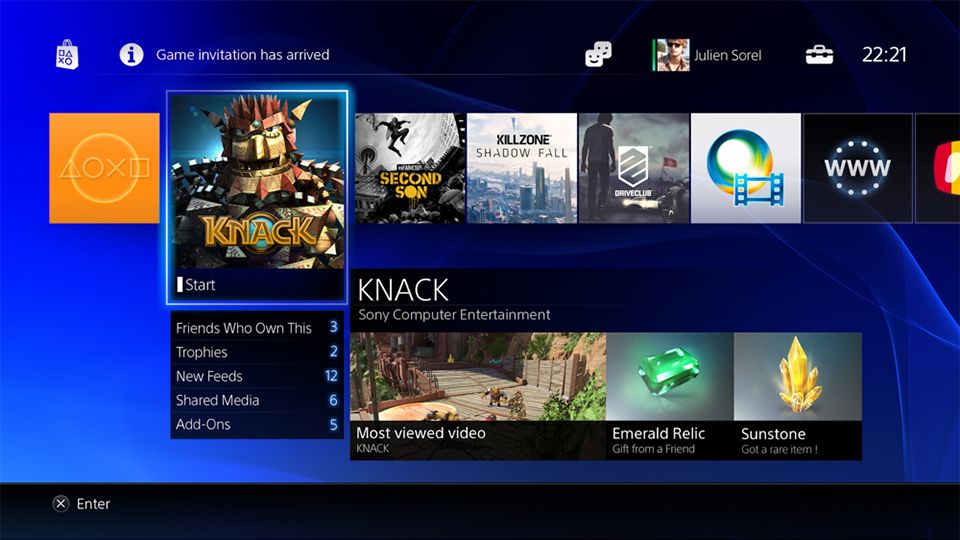 ps4 user interface pictures show the future of gaming image 1