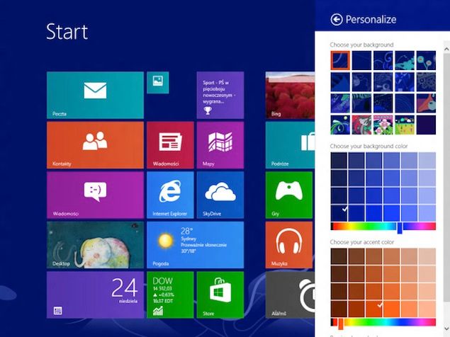 windows blue build leaks online with resizable tiles app multi tasking more image 1