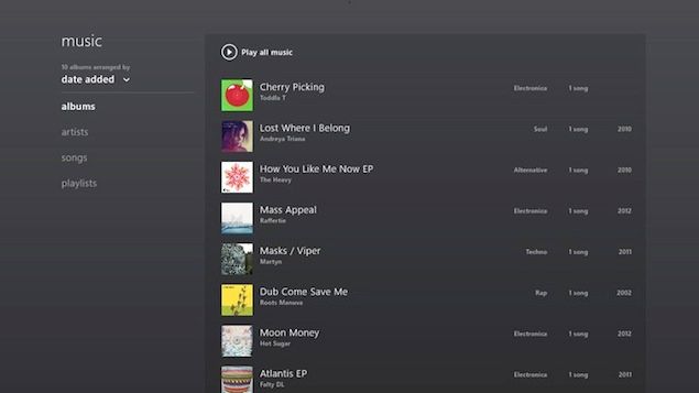 xbox music app for windows 8 updated with improved performance image 1
