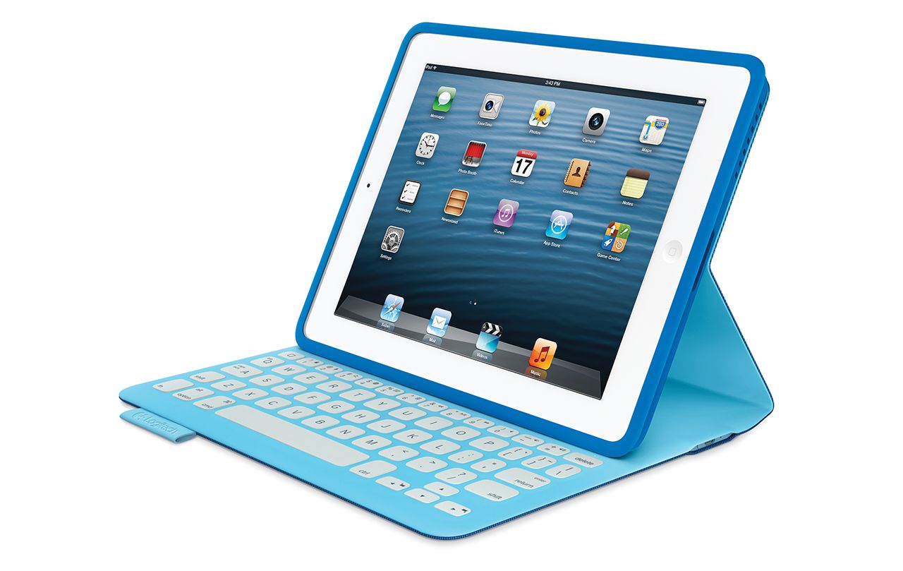 logitech fabricskin keyboard folio for ipad blends the keys into the cover for those willing to splash out image 1