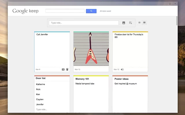 google launches google keep app for chrome offers offline access image 1