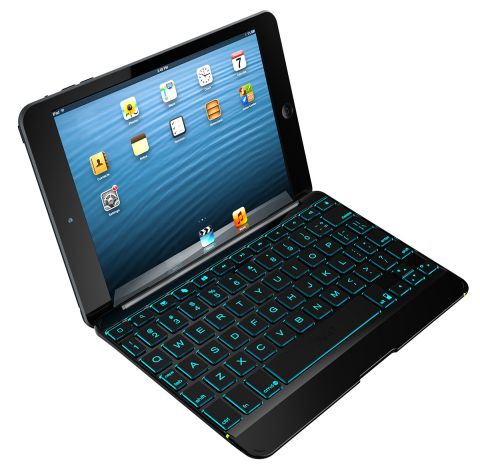 zagg unveils cover and folio backlit keyboards for ipad mini image 1