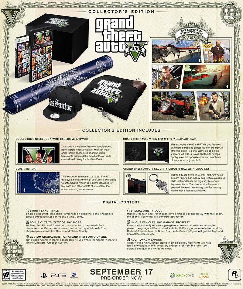 gta v special edition and collector s edition sets revealed pre orders open image 3