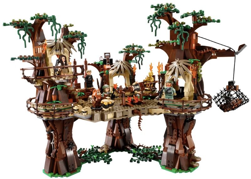 lego reveals 1 990 piece lego ewok village image 1