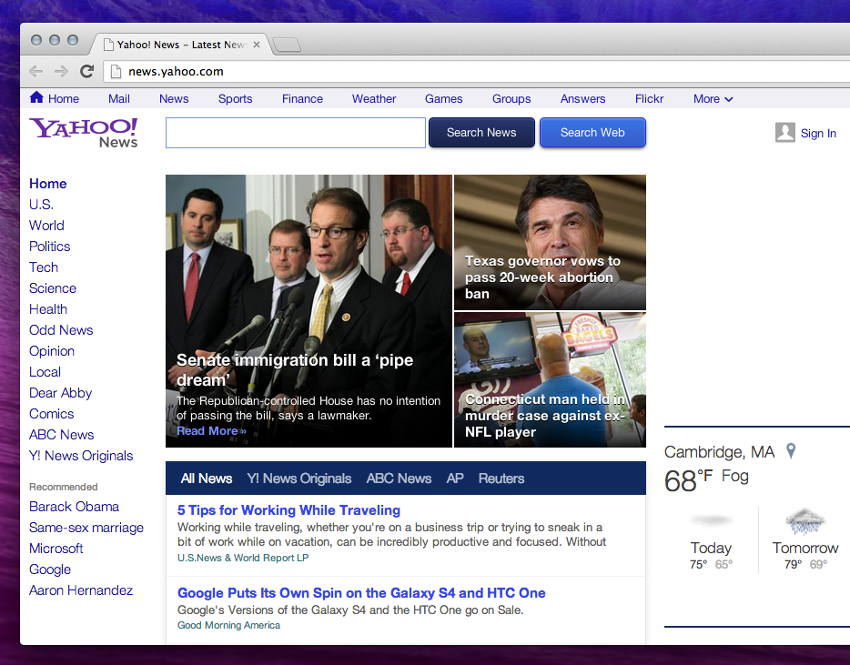 yahoo news touts new design customisable stream and speed improvements image 2