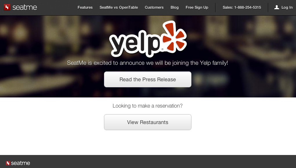 watch out opentable yelp to acquire restaurant reservation system seatme image 1