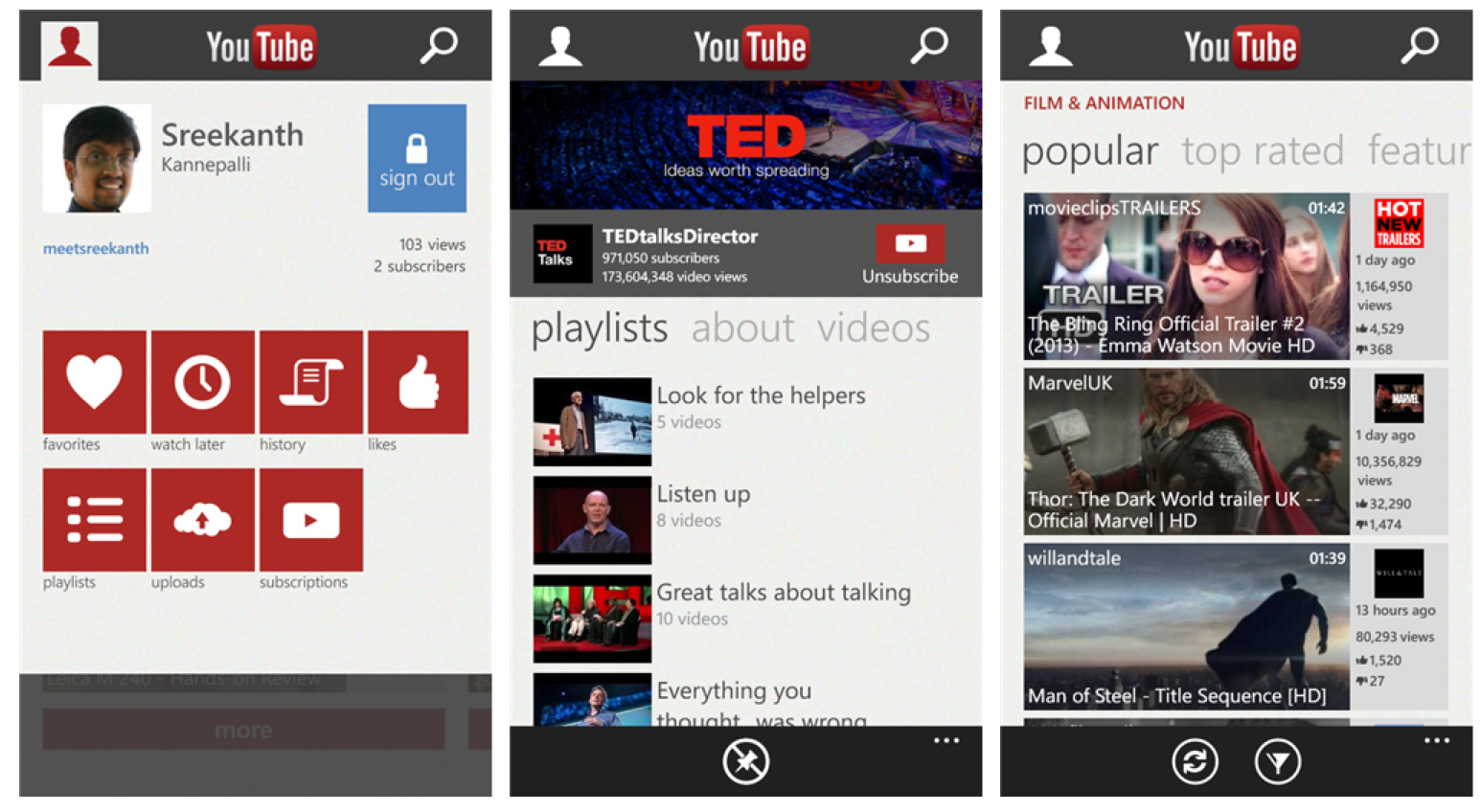 microsoft re releases youtube app for wp8 now with google s blessing image 1