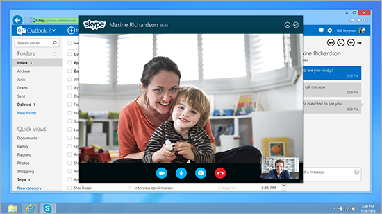 skype for outlook com preview now available in us uk and elsewhere image 1