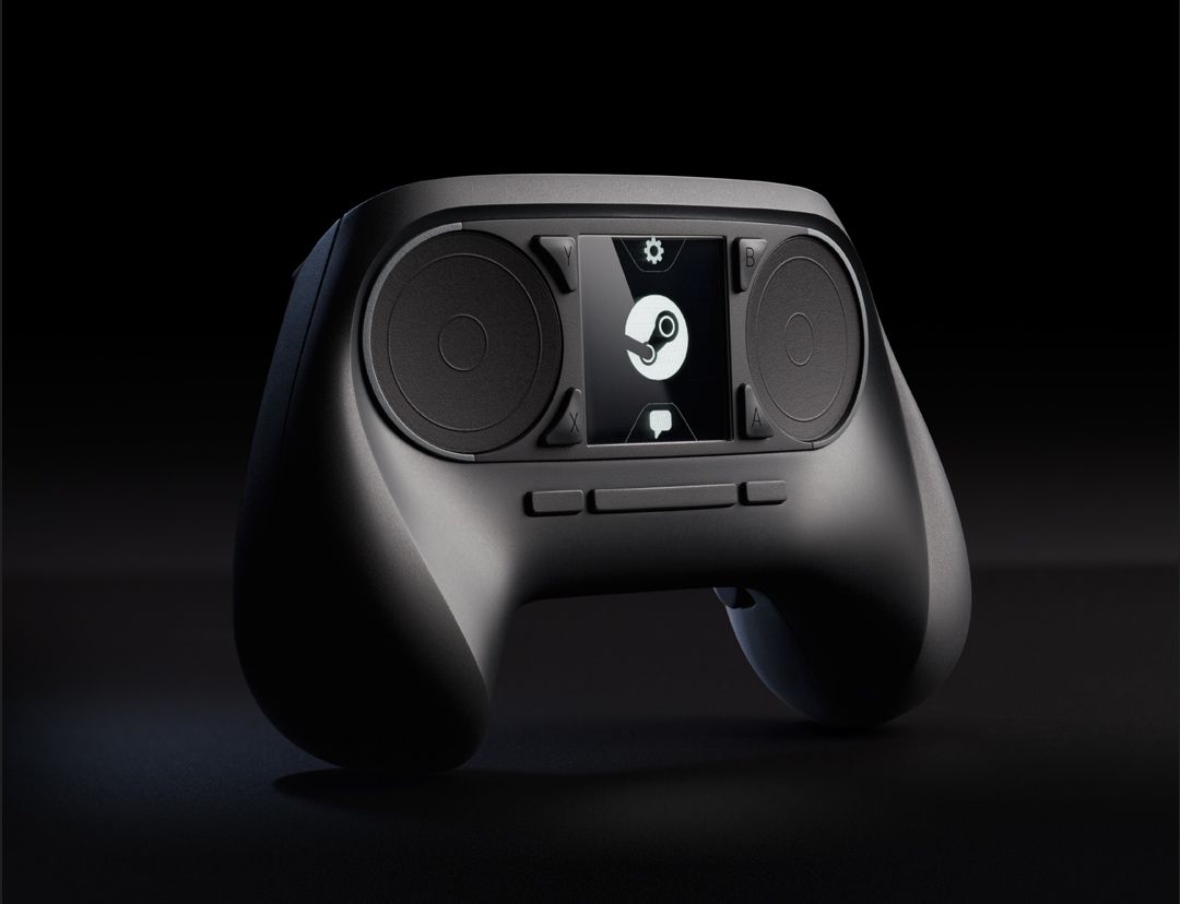 valve shows off steam controller a touchscreen gamepad with dual trackpads image 1
