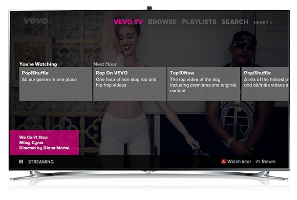 vevo launches on samsung smart tvs for your music video obsession image 1