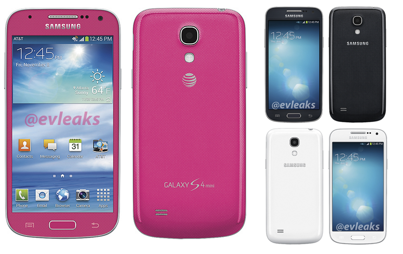 samsung galaxy s4 mini leaks for at t and sprint reveal new colours headed to us image 1