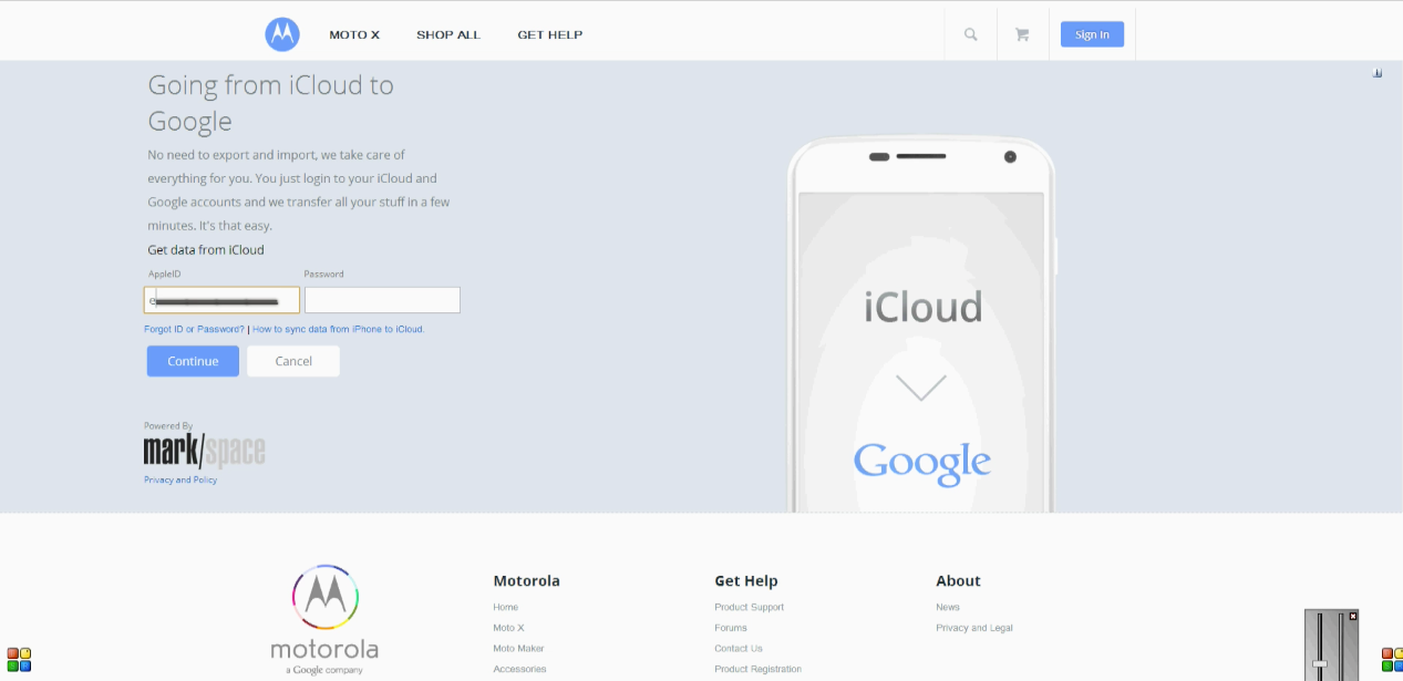 motorola launches icloud migration tool for moto x hoping to lure iphone users image 1