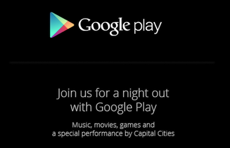 google play event set for 24 october invitations for a night out begin to arrive image 1
