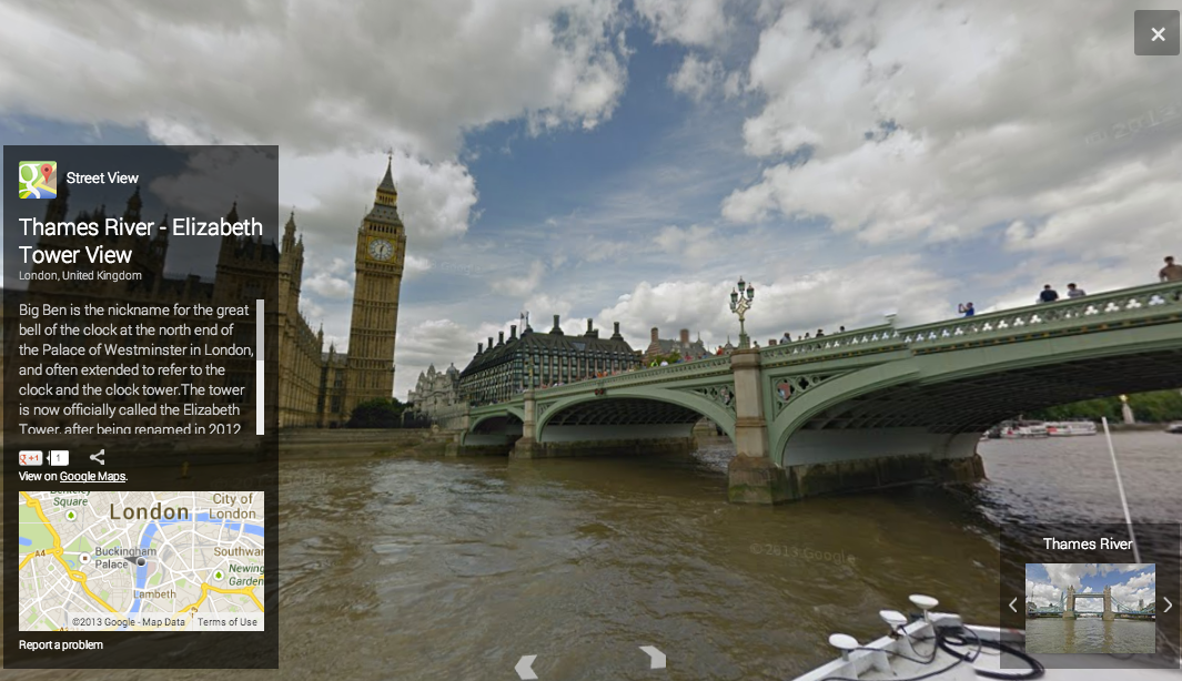 london s river thames in 360 degree panoramic views now live on google maps image 1
