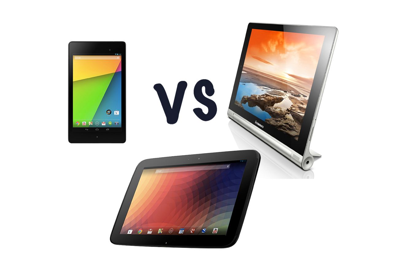 lenovo yoga tablet vs nexus 7 and nexus 10 what s the difference  image 1