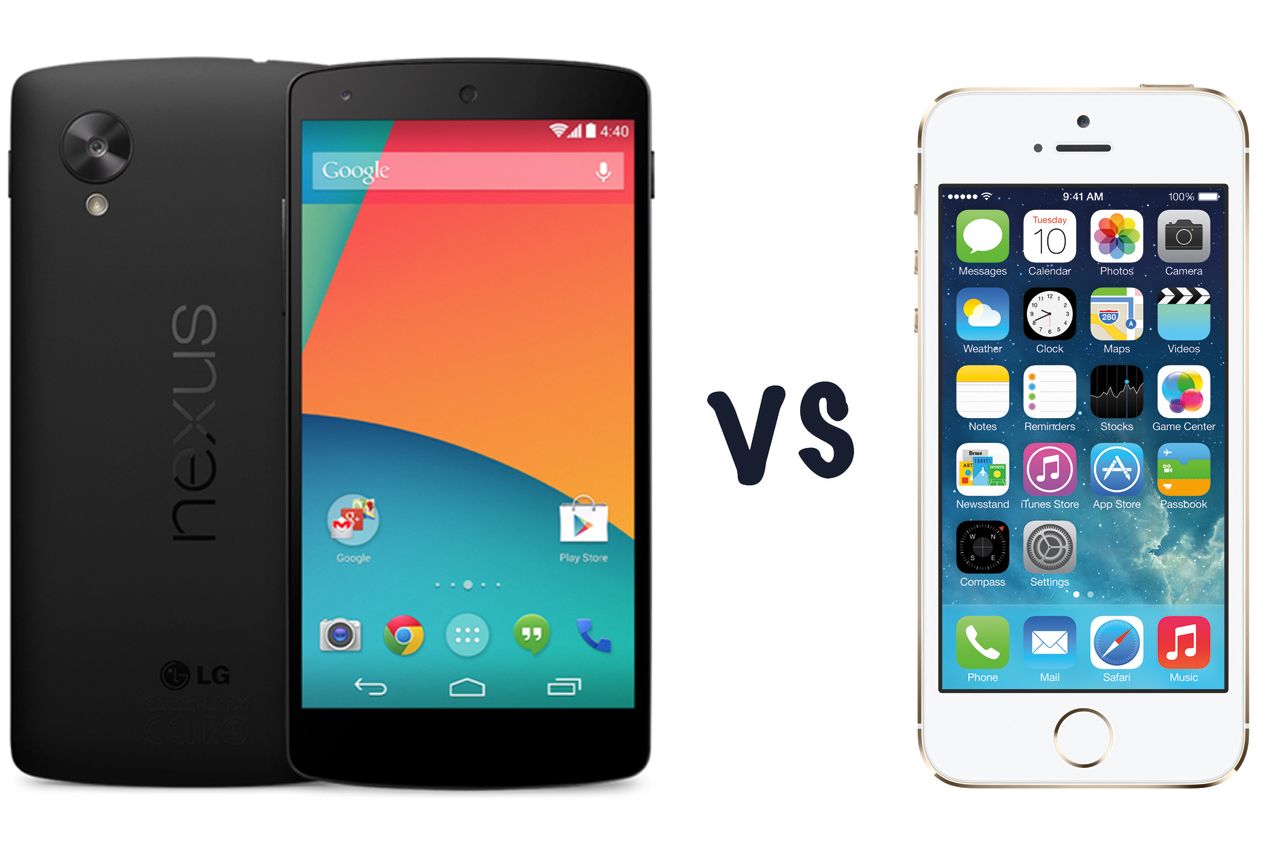 google nexus 5 vs iphone 5s what s the difference  image 1