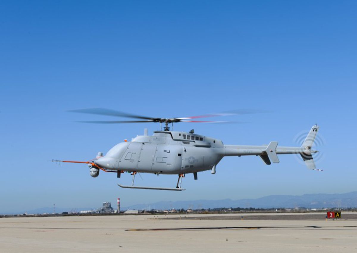 first unmanned helicopter mq 8c fire scout takes to the skies image 1