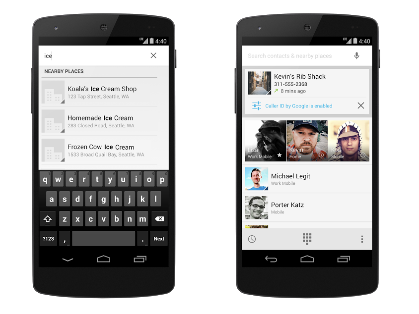android 4 4 kitkat will show google photos for incoming calls in 2014 image 1