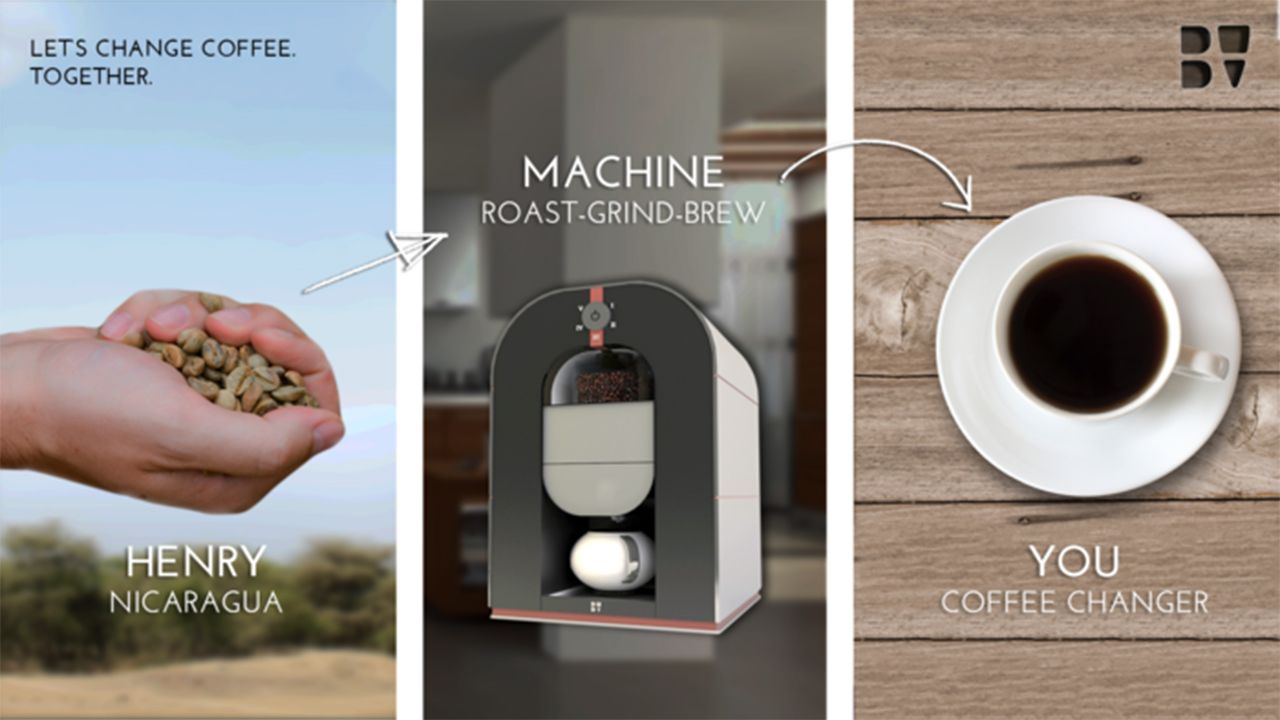 world first bonaverde lets you buy coffee beans fresh from the farmer as it roasts grinds and brews image 1